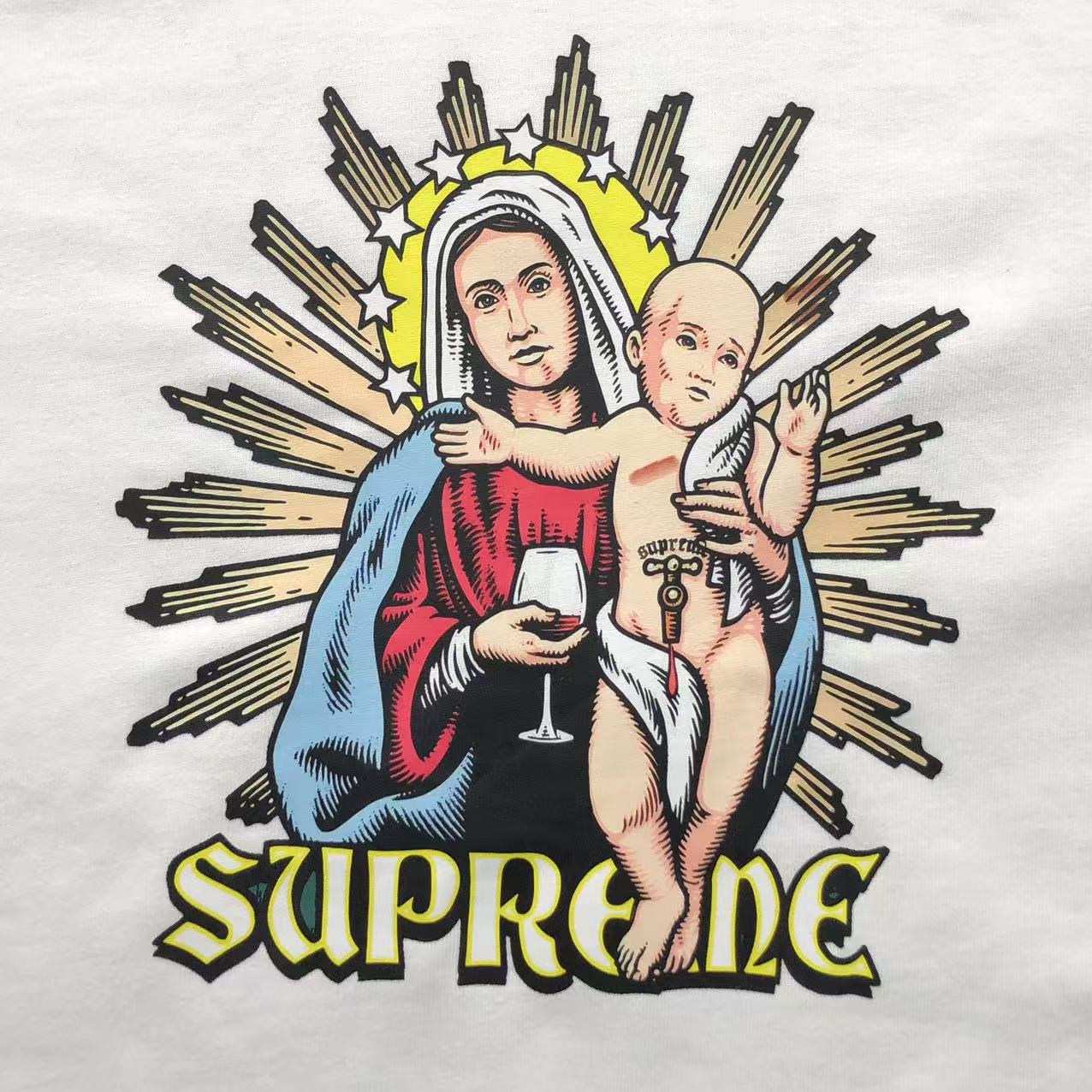 SUPREME BLOOD TEE WHITE-Drip Store Argentina
