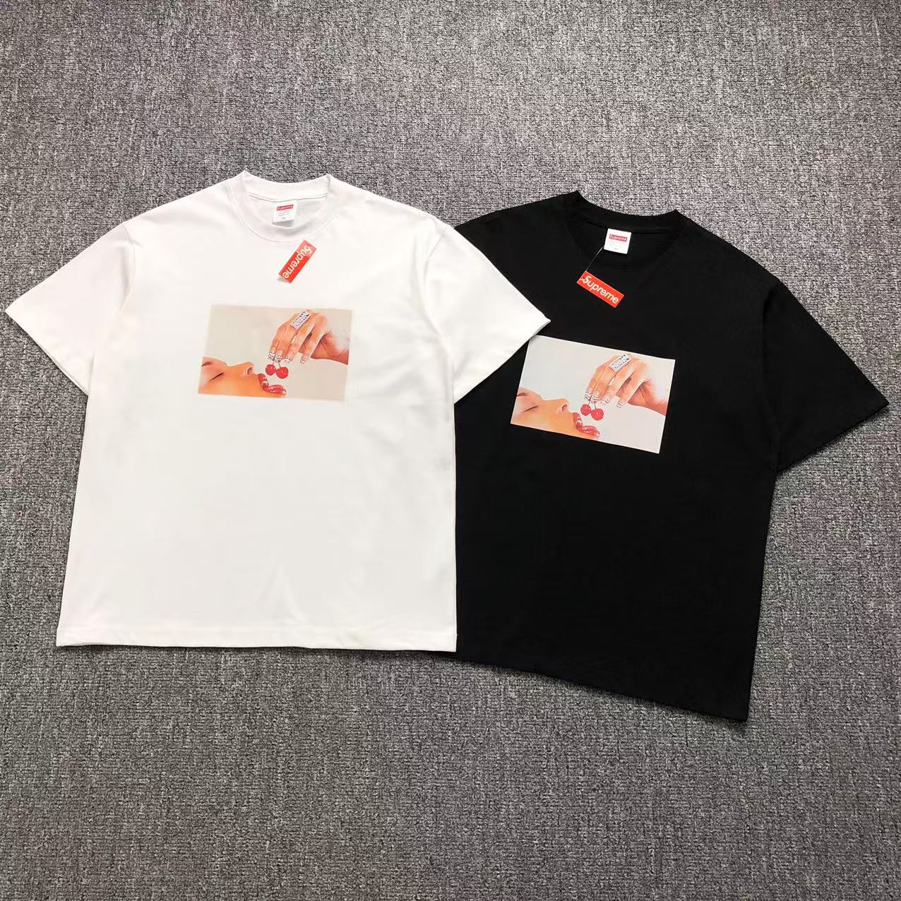 SUPREME CHERRIES TEE BLACK-Drip Store Argentina