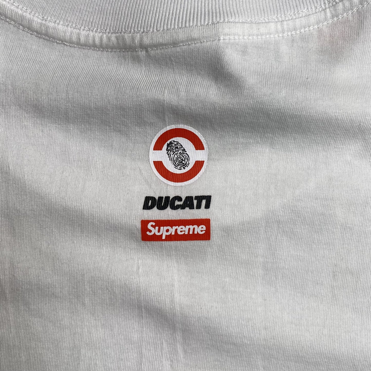 SUPREME DUCATI BIKE TEE WHITE-Drip Store Argentina