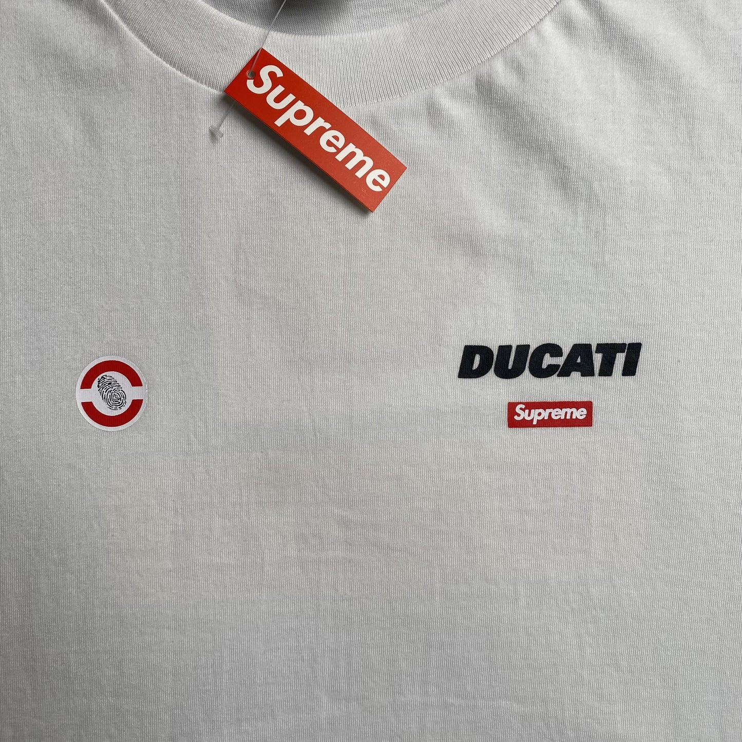 SUPREME DUCATI LOGO TEE WHITE-Drip Store Argentina