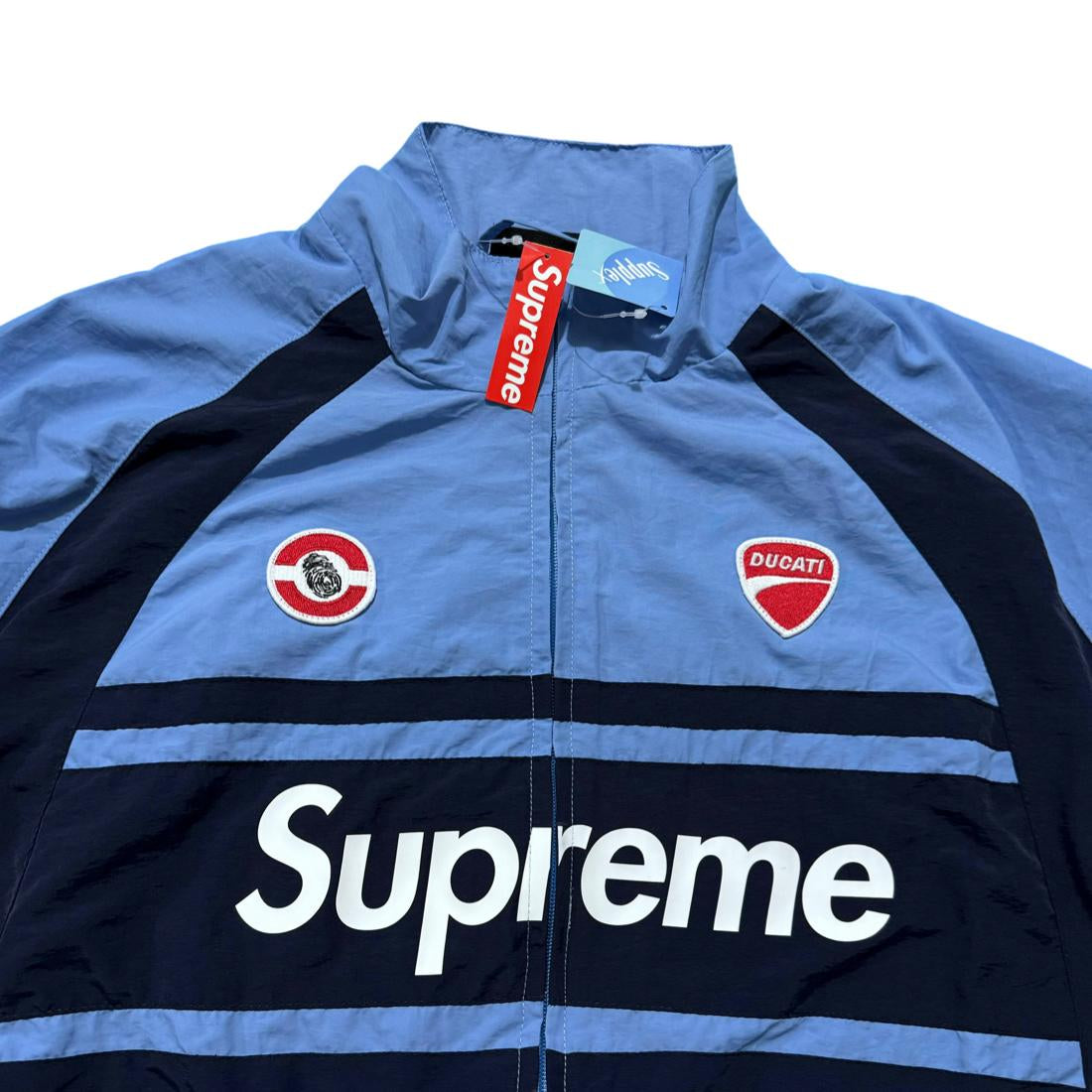 Supreme Ducati Track Jacket Light Blue