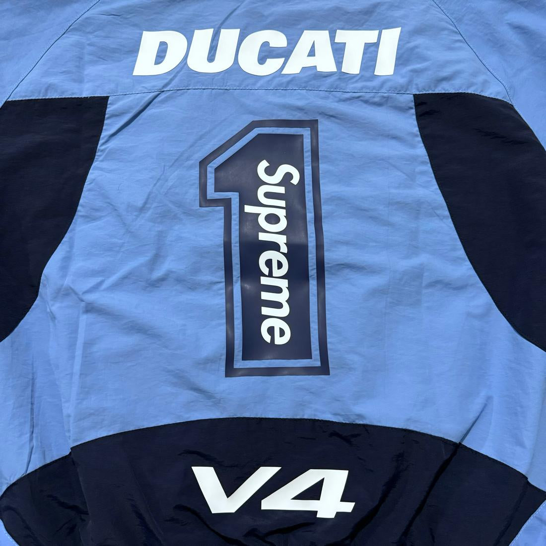 Supreme Ducati Track Jacket Light Blue