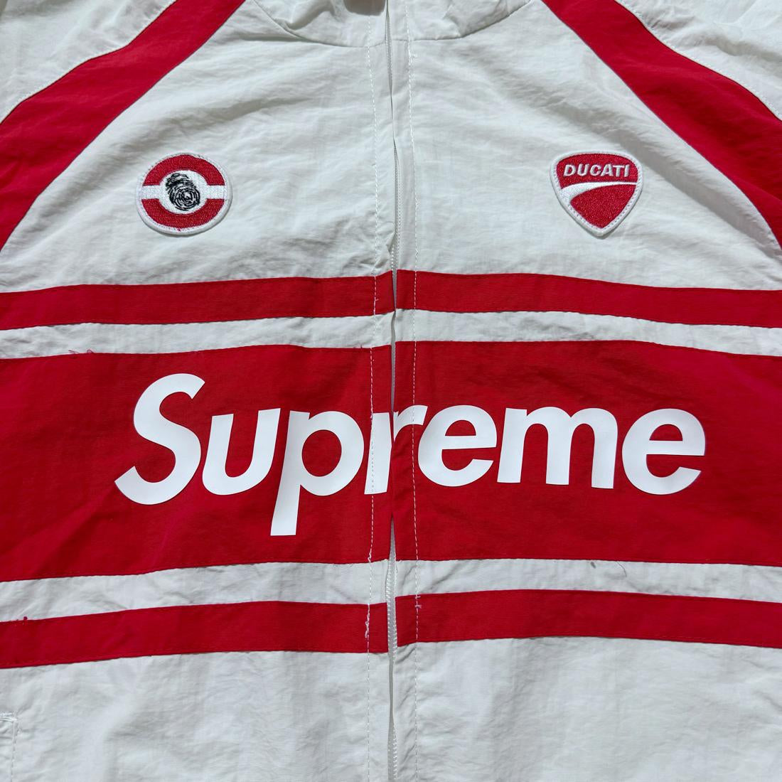 Supreme Ducati Track Jacket Light Grey