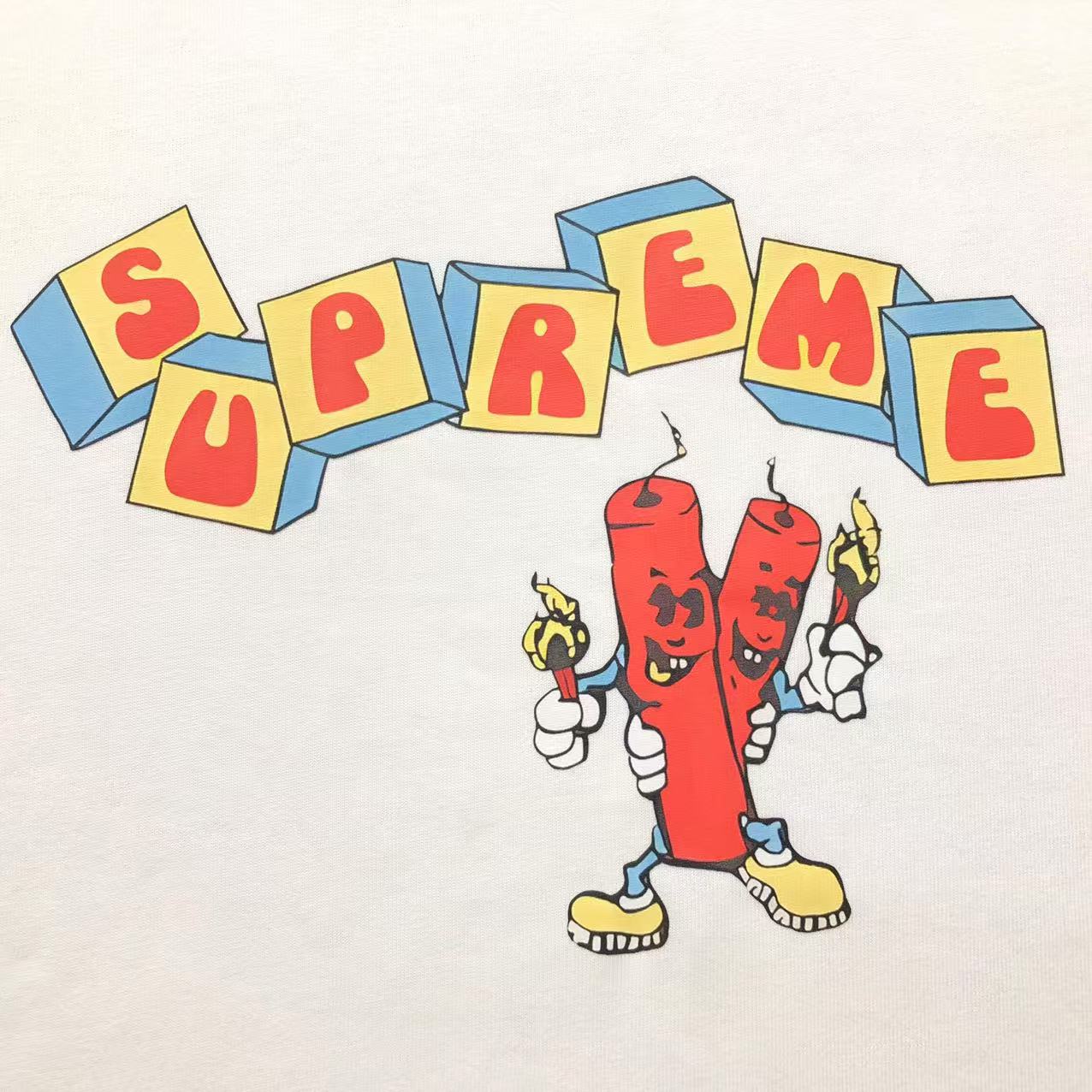 SUPREME DYNAMITE TEE WHITE-Drip Store Argentina