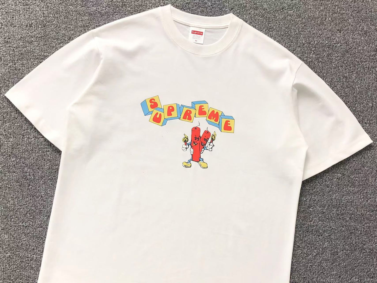 SUPREME DYNAMITE TEE WHITE-Drip Store Argentina