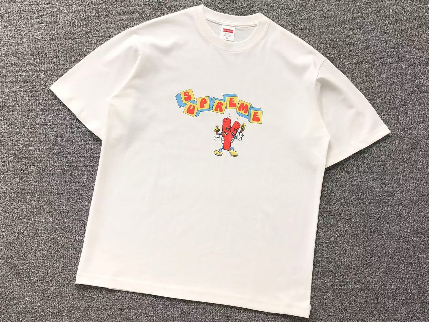 SUPREME DYNAMITE TEE WHITE-Drip Store Argentina