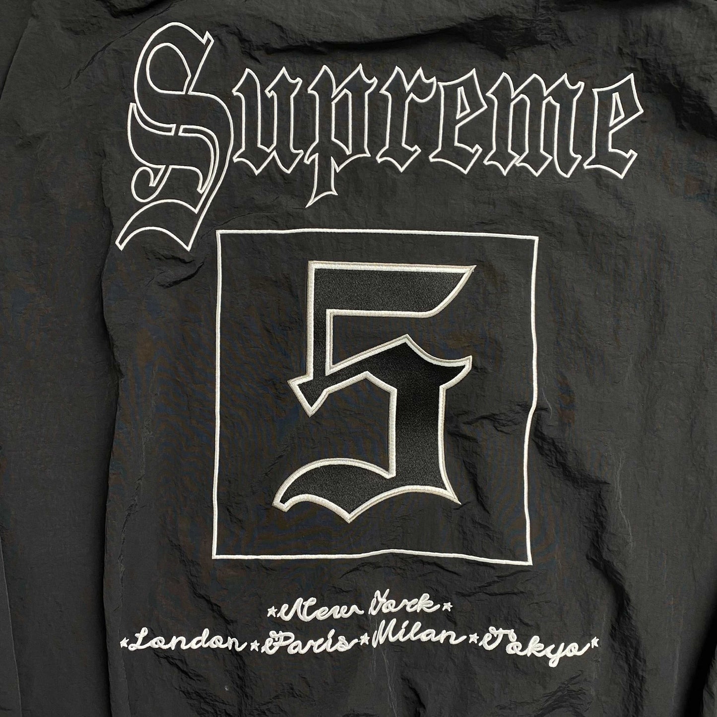 Supreme Old English Track Jacket Black