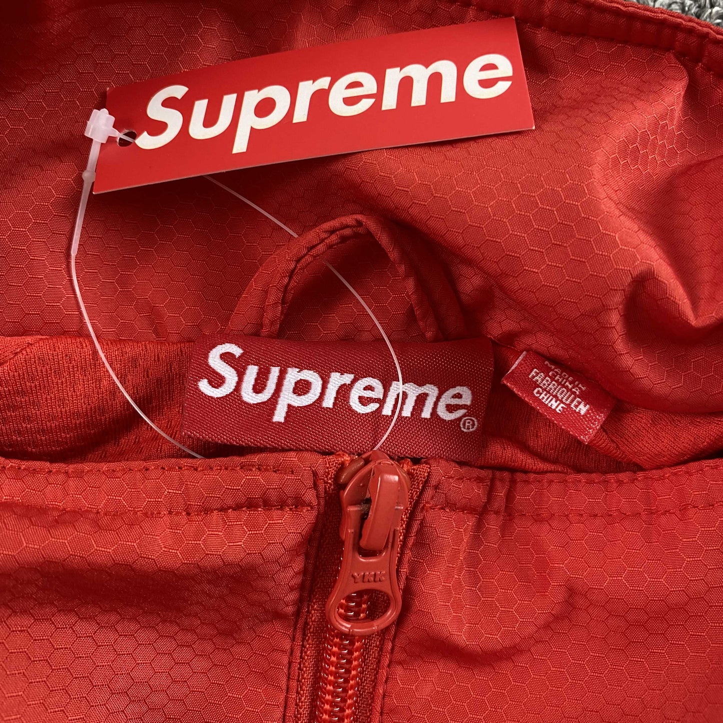 Supreme Reflective Piping Pullover Red