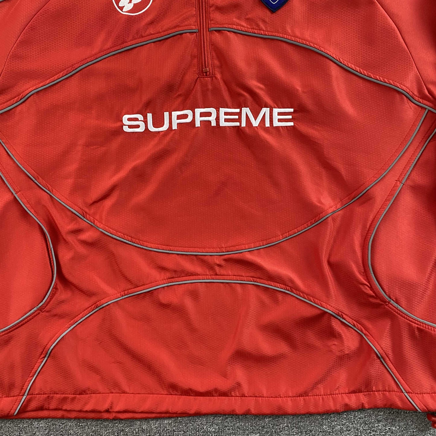 Supreme Reflective Piping Pullover Red