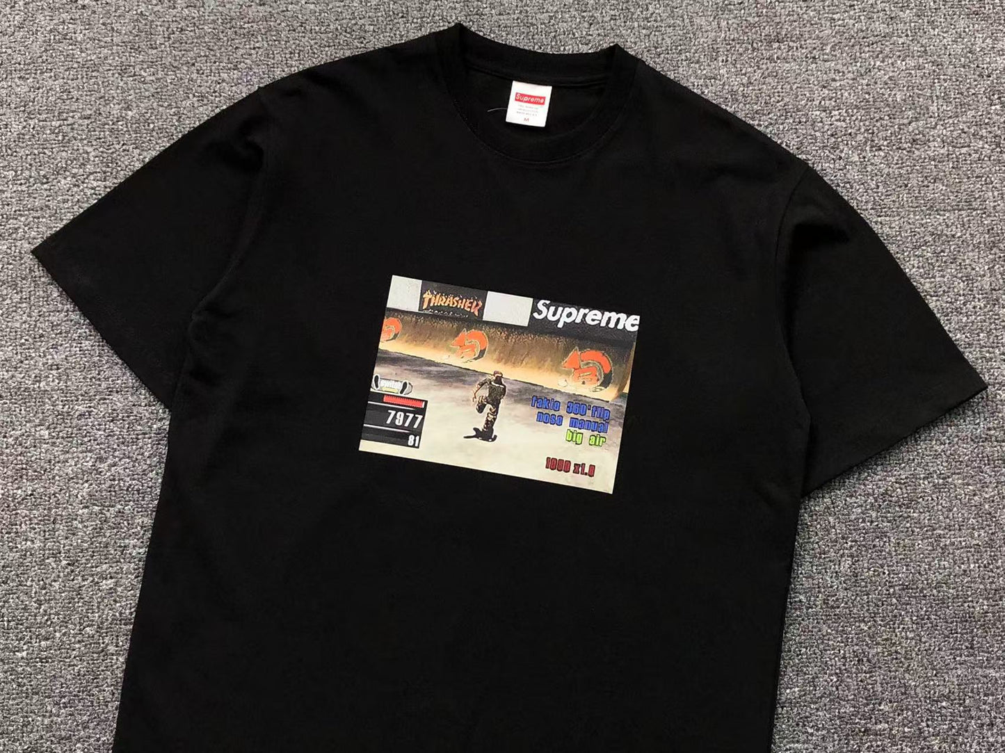 SUPREME THRASHER GAME TEE BLACK-Drip Store Argentina
