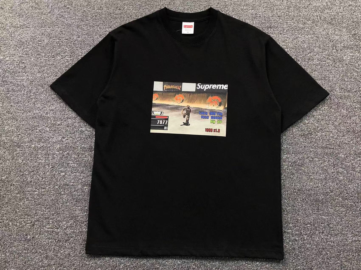 SUPREME THRASHER GAME TEE BLACK-Drip Store Argentina
