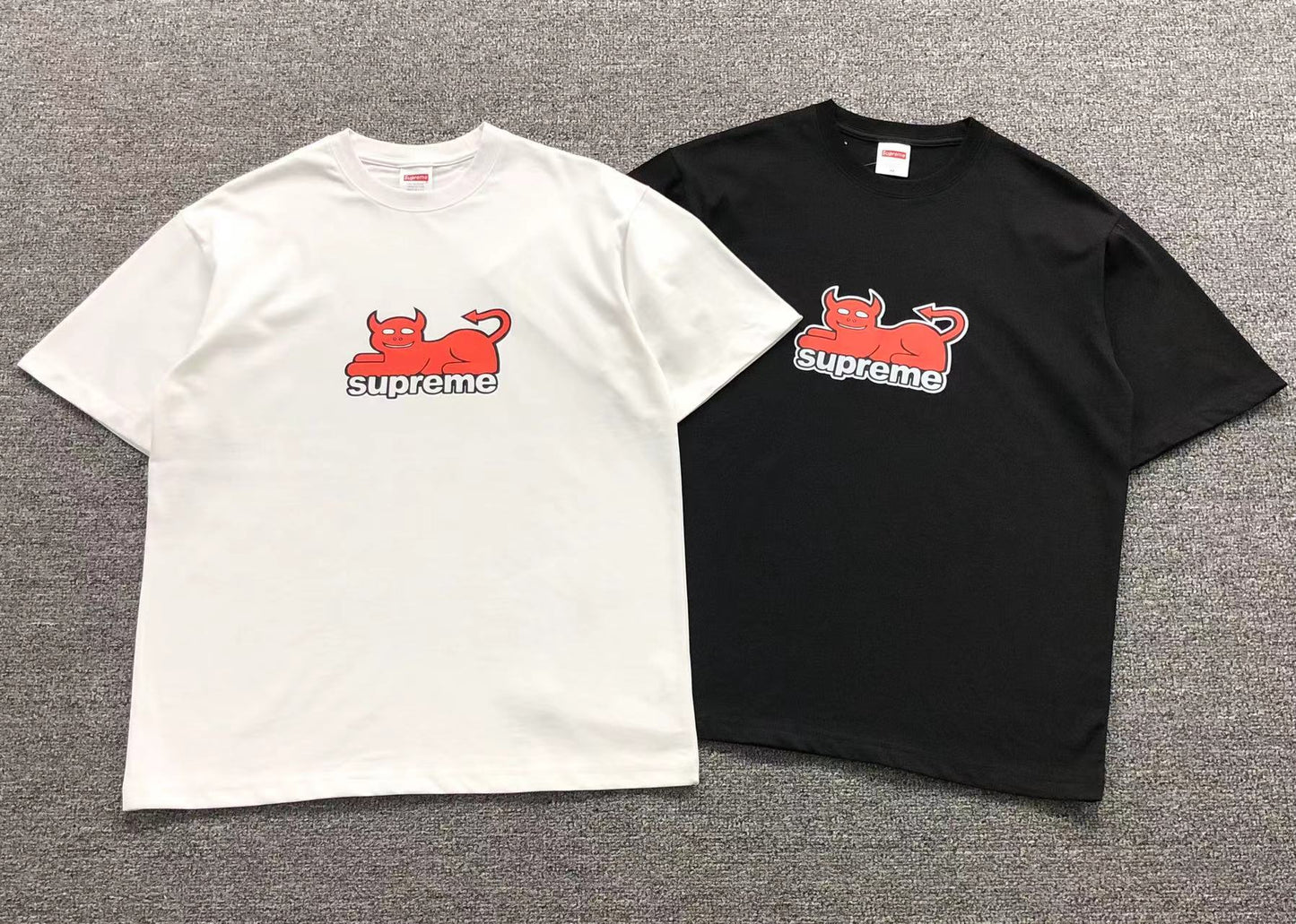 SUPREME TOY MACHINE DEVIL CAT TEE BLACK-Drip Store Argentina