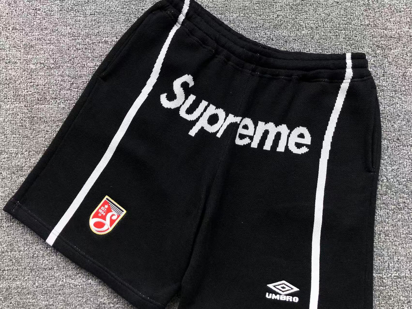 Supreme Umbro Knit Soccer Short Black