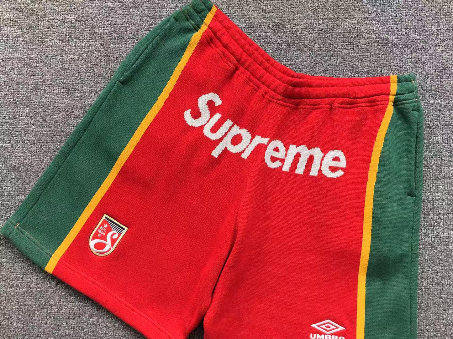 Supreme Umbro Knit Soccer Short Red