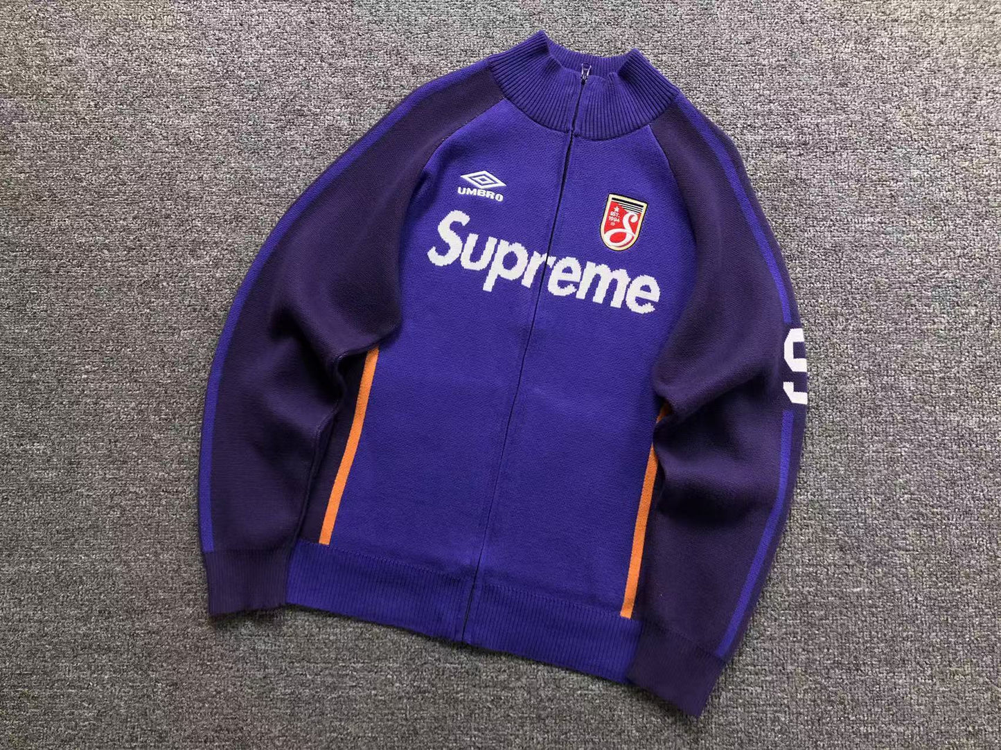 Supreme Umbro Zip Up Sweater Purple