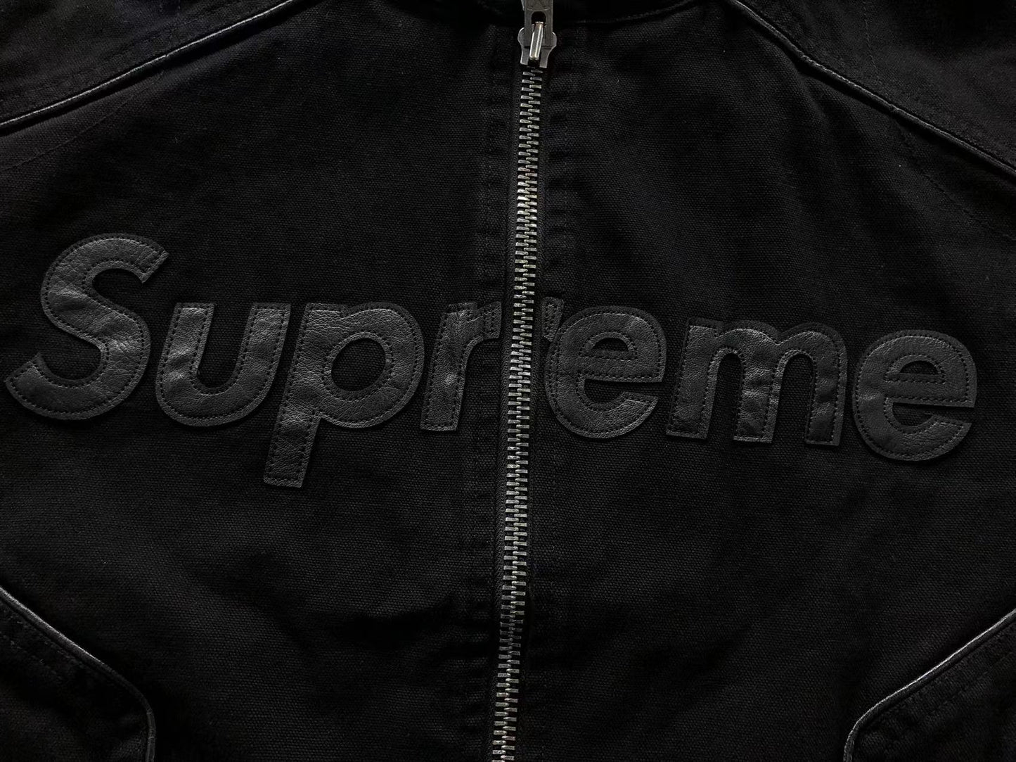 Supreme Vanson Leathers Cordura Cotton Jacket Black