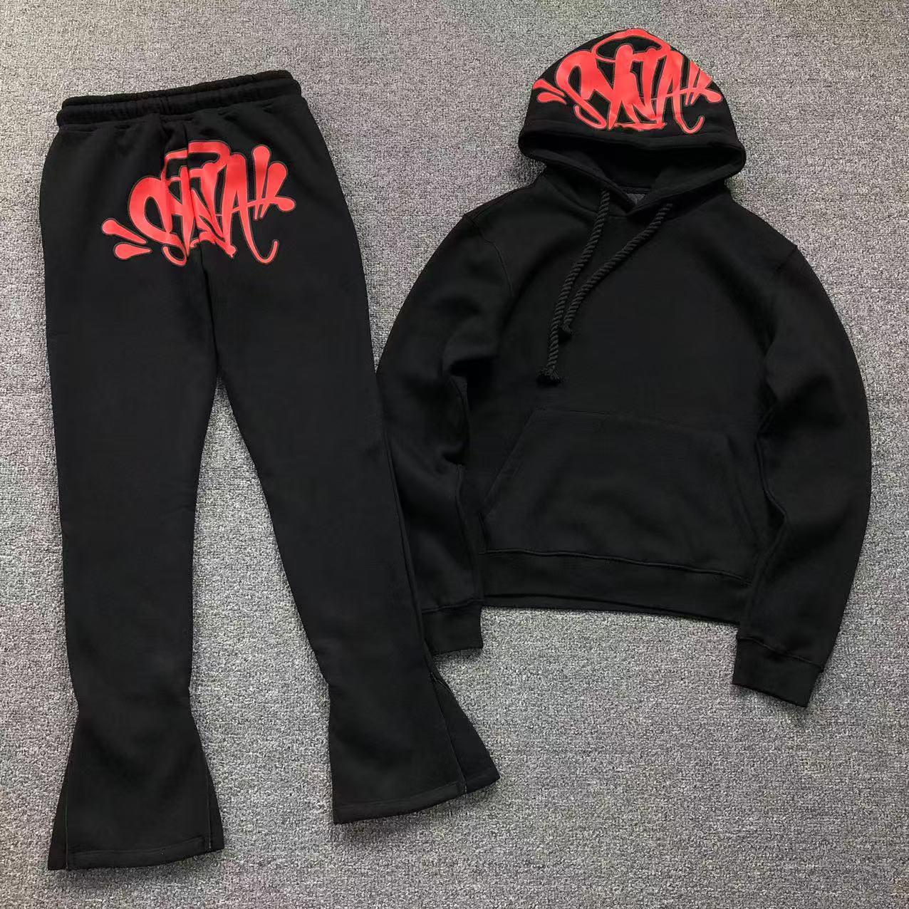 Syna World Syna Logo Tracksuit Black Red