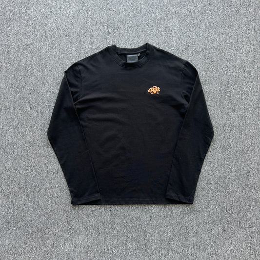 Syna World Synarchy Long Sleeve Tee Black Orange