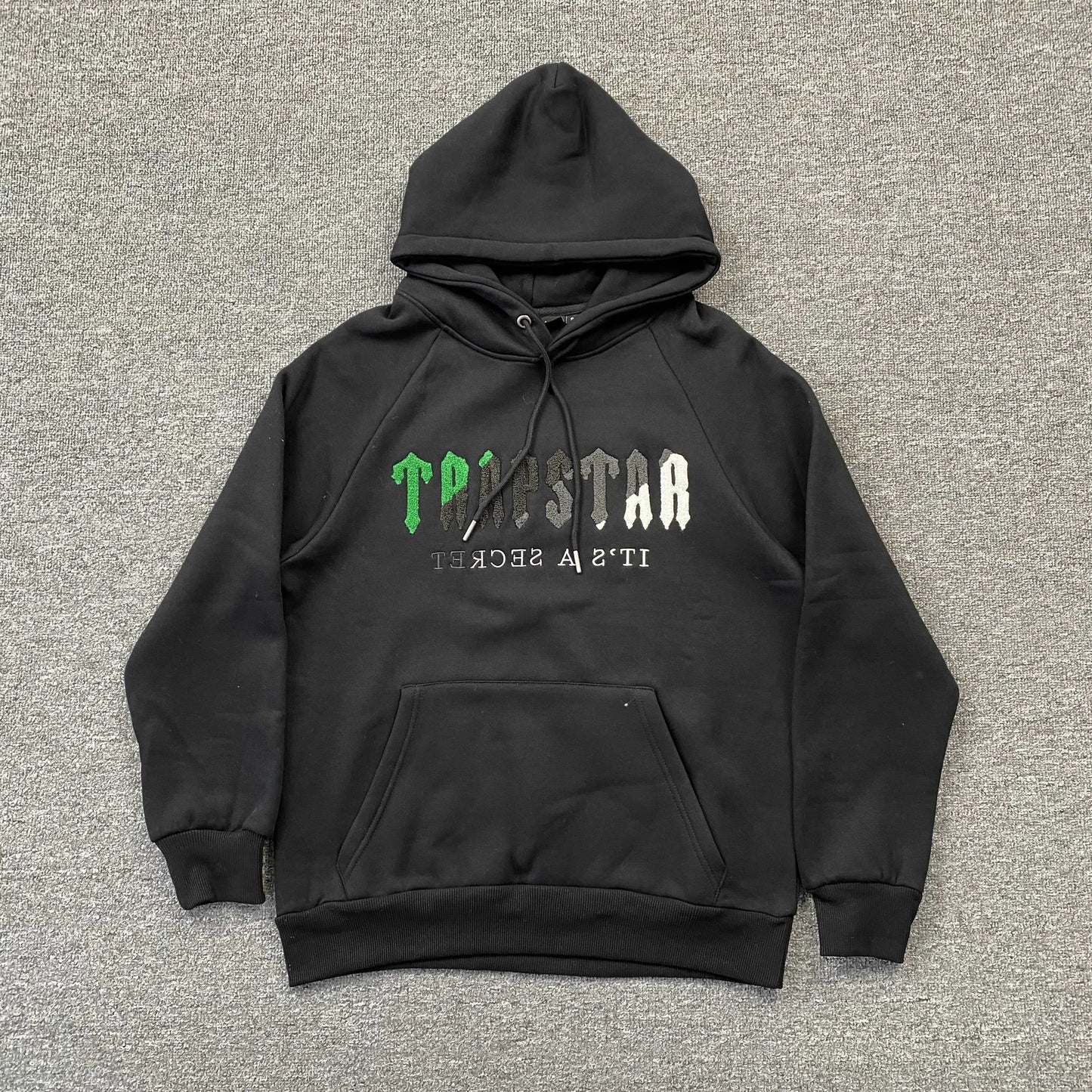 TRAPSTAR CHENILLE DECODED TRACKSUIT BLACK GREEN-Drip Store Argentina