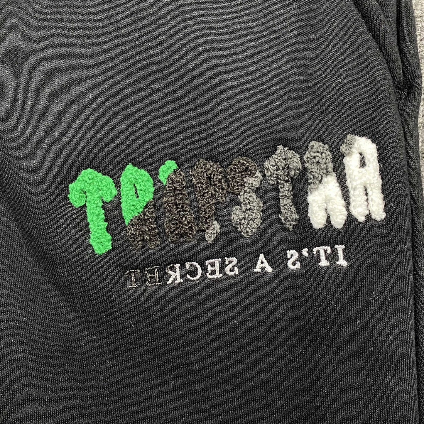 TRAPSTAR CHENILLE DECODED TRACKSUIT BLACK GREEN-Drip Store Argentina