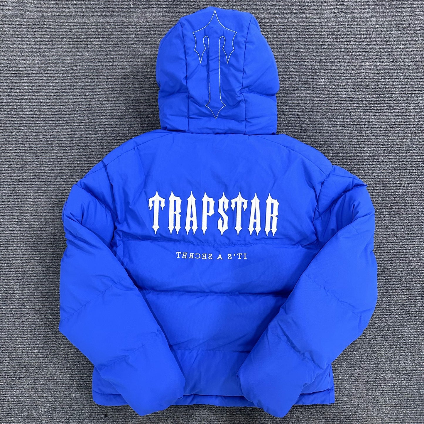 Trapstar Decoded Hooded 2.0 Puffer Jacket Dazzling Blue