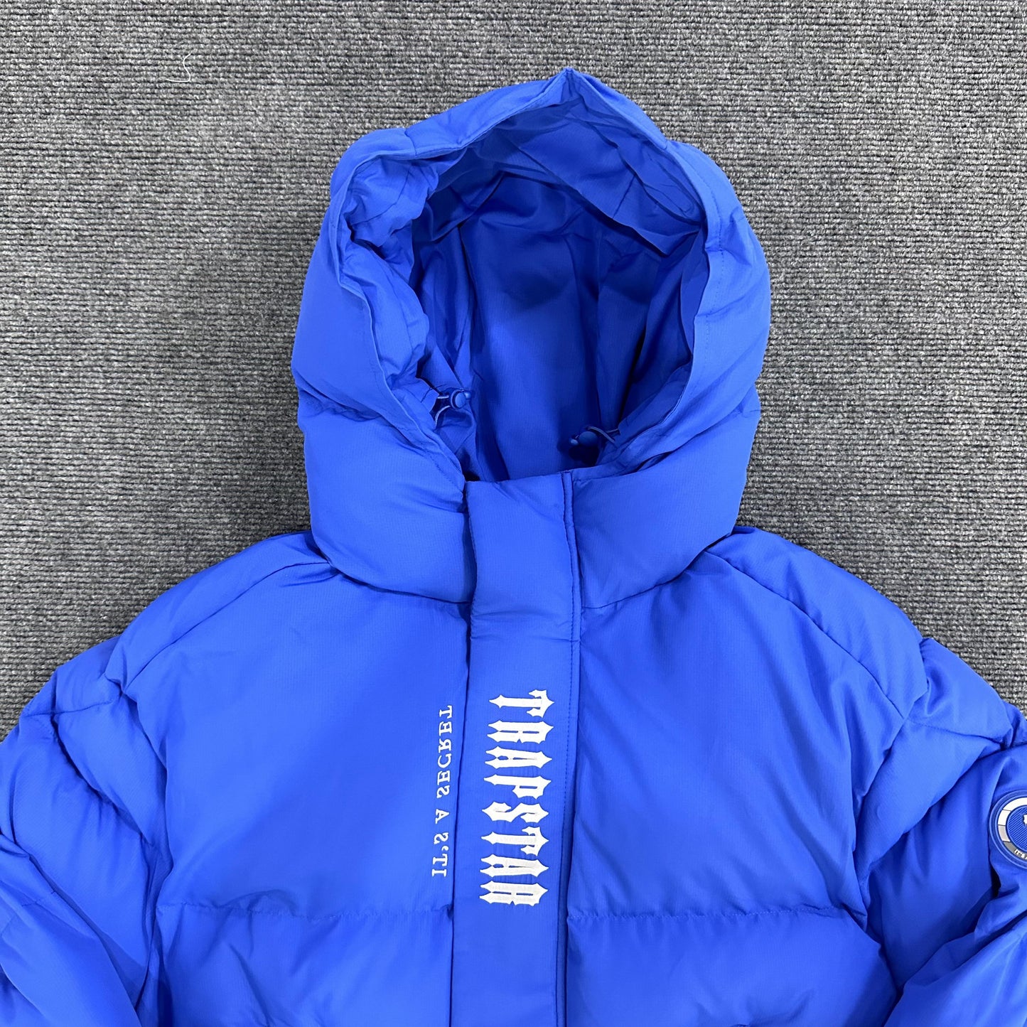 Trapstar Decoded Hooded 2.0 Puffer Jacket Dazzling Blue
