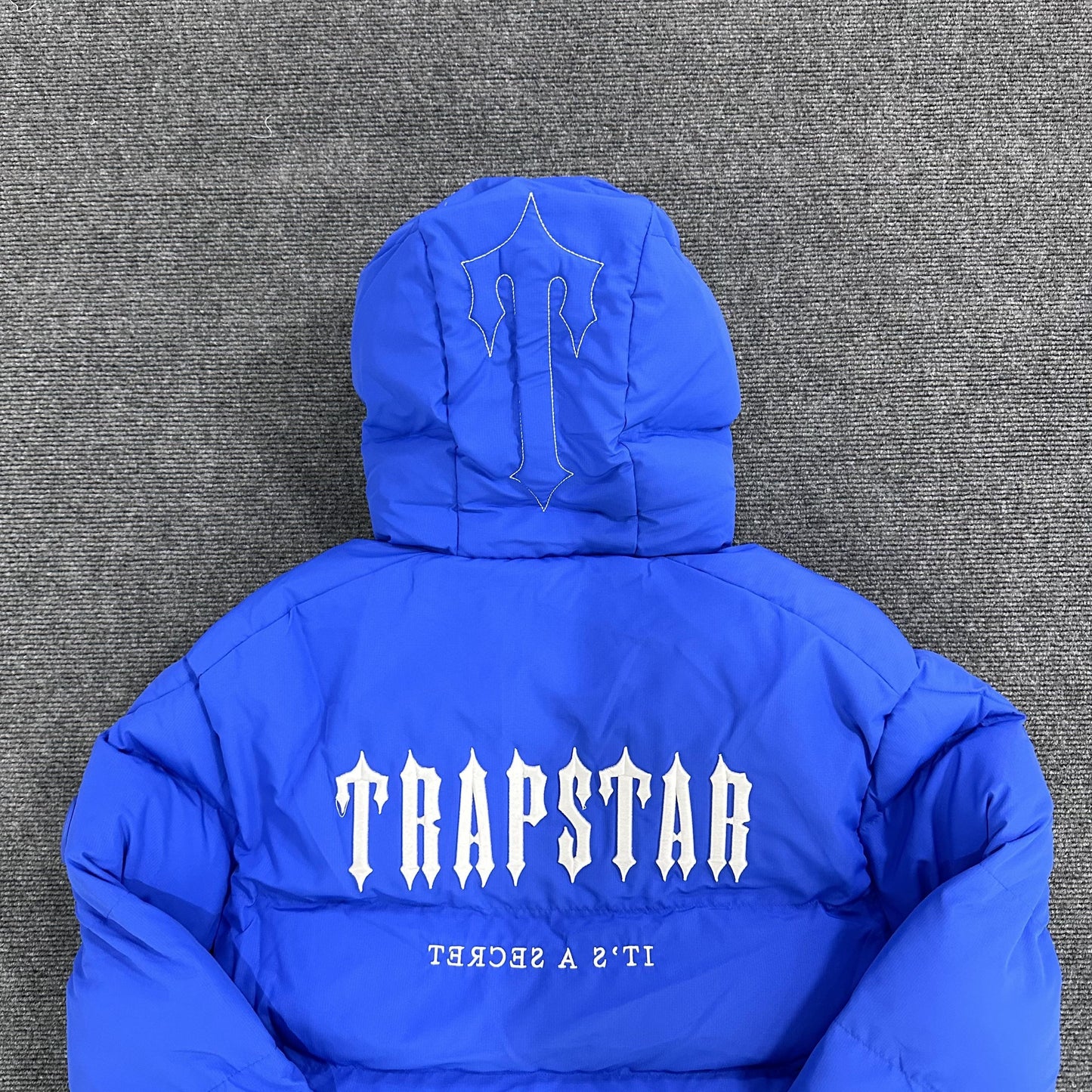 Trapstar Decoded Hooded 2.0 Puffer Jacket Dazzling Blue