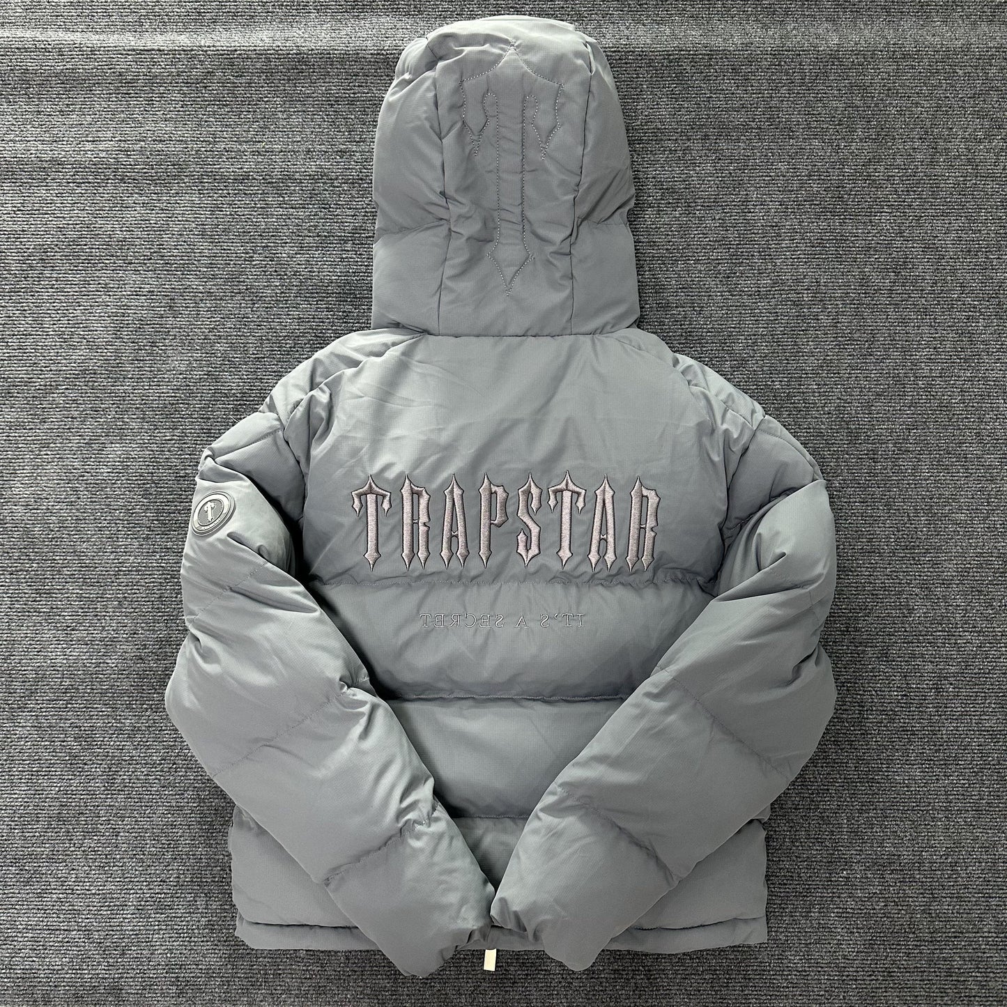 Trapstar Decoded Hooded 2.0 Puffer Jacket Grey