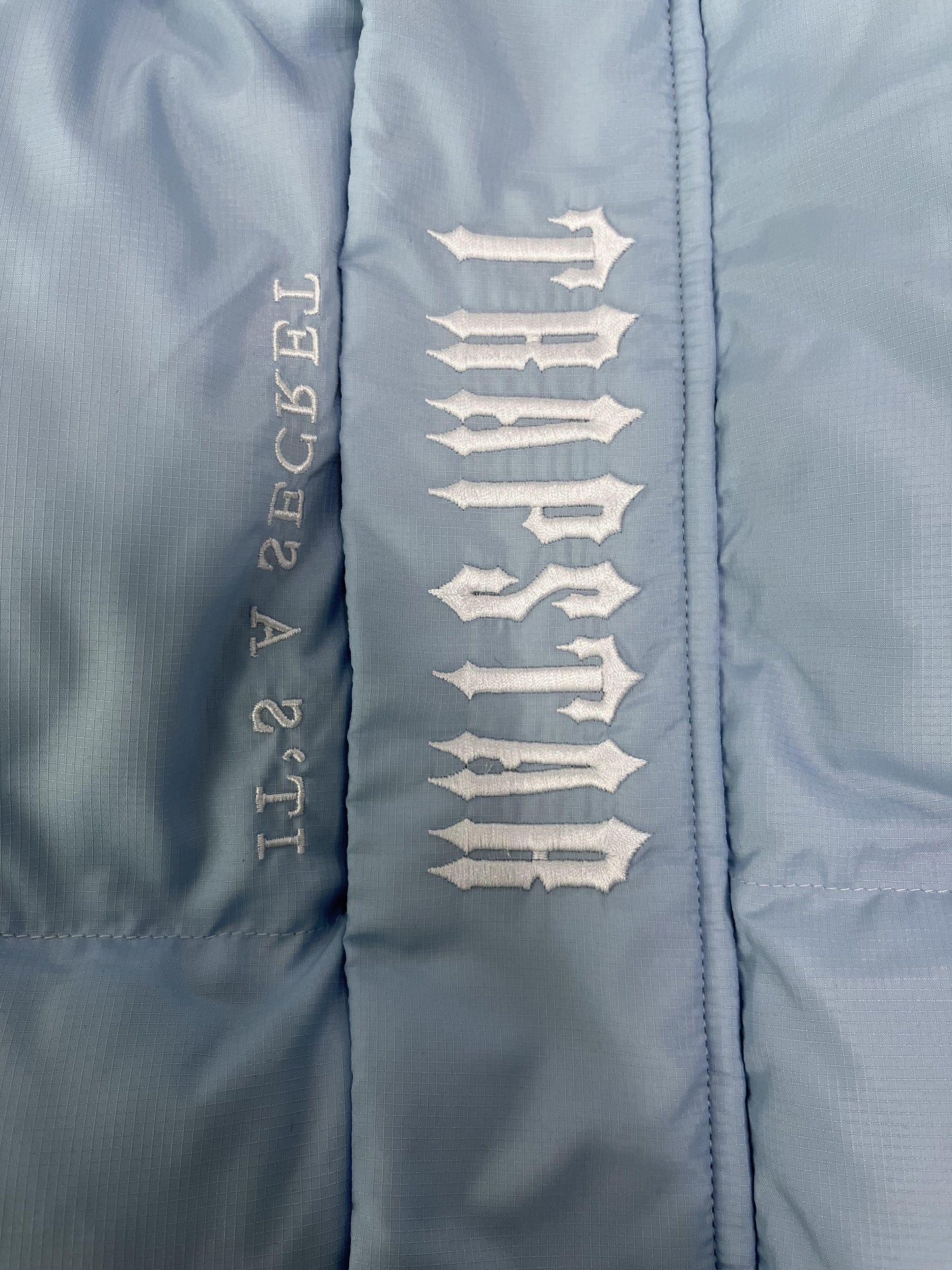 Trapstar Decoded Hooded 2.0 Puffer Jacket Ice Blue