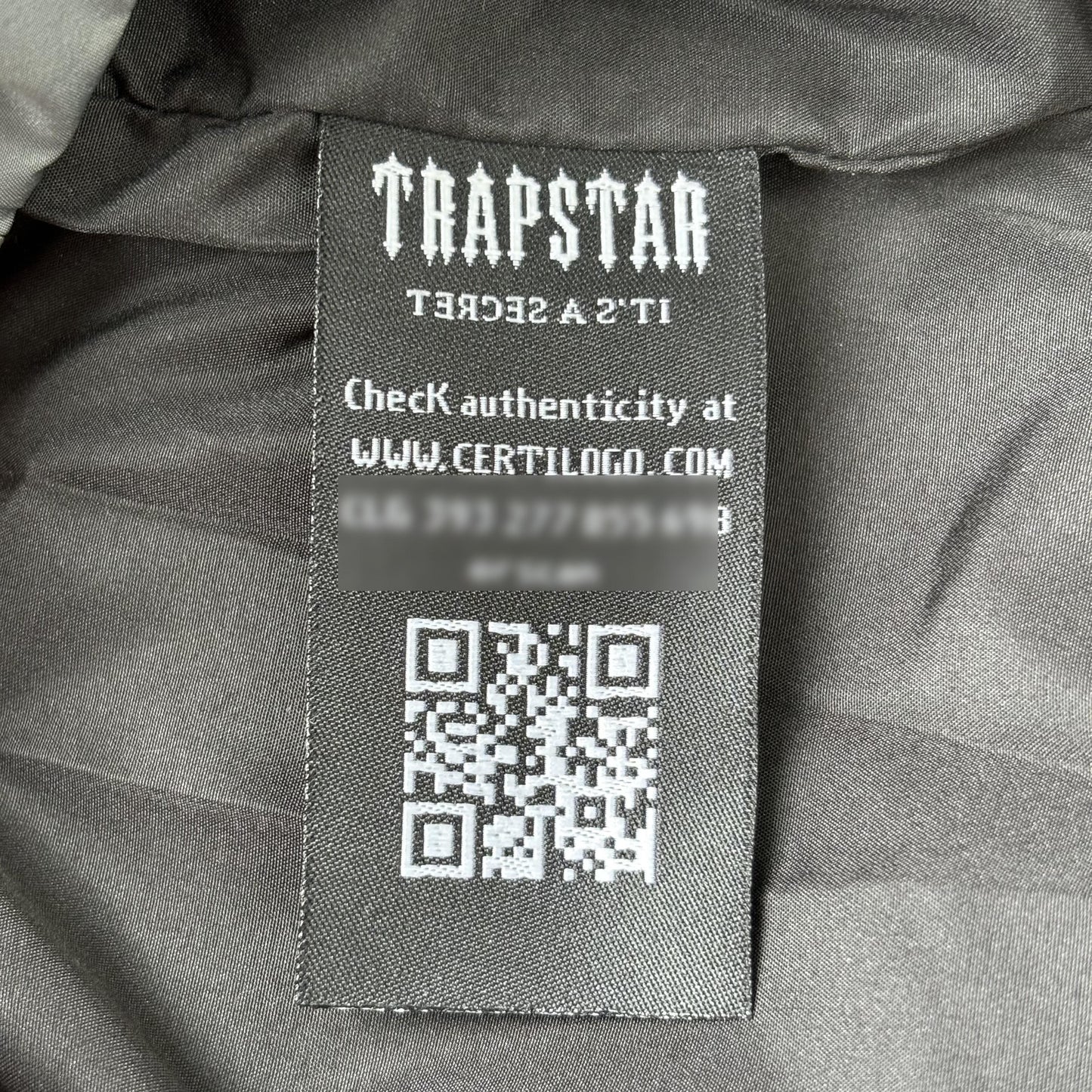 Trapstar Decoded Puffer Jacket Grey