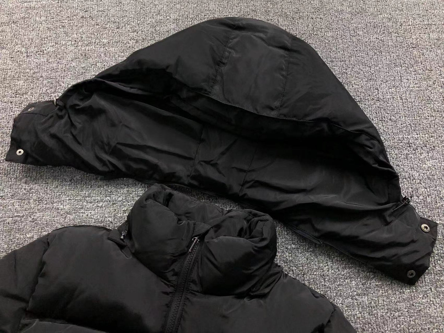 Trapstar Irongate Detachable Hooded Puffer Jacket Black-Drip Store Argentina