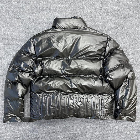 Trapstar Irongate Embossed Puffer Jacket Black