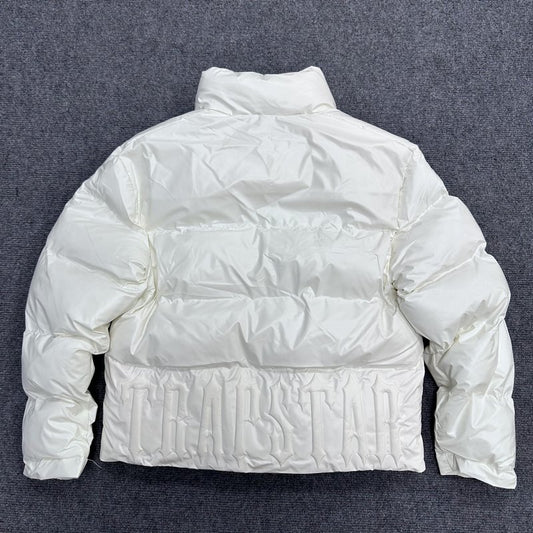 Trapstar Irongate Embossed Puffer Jacket White