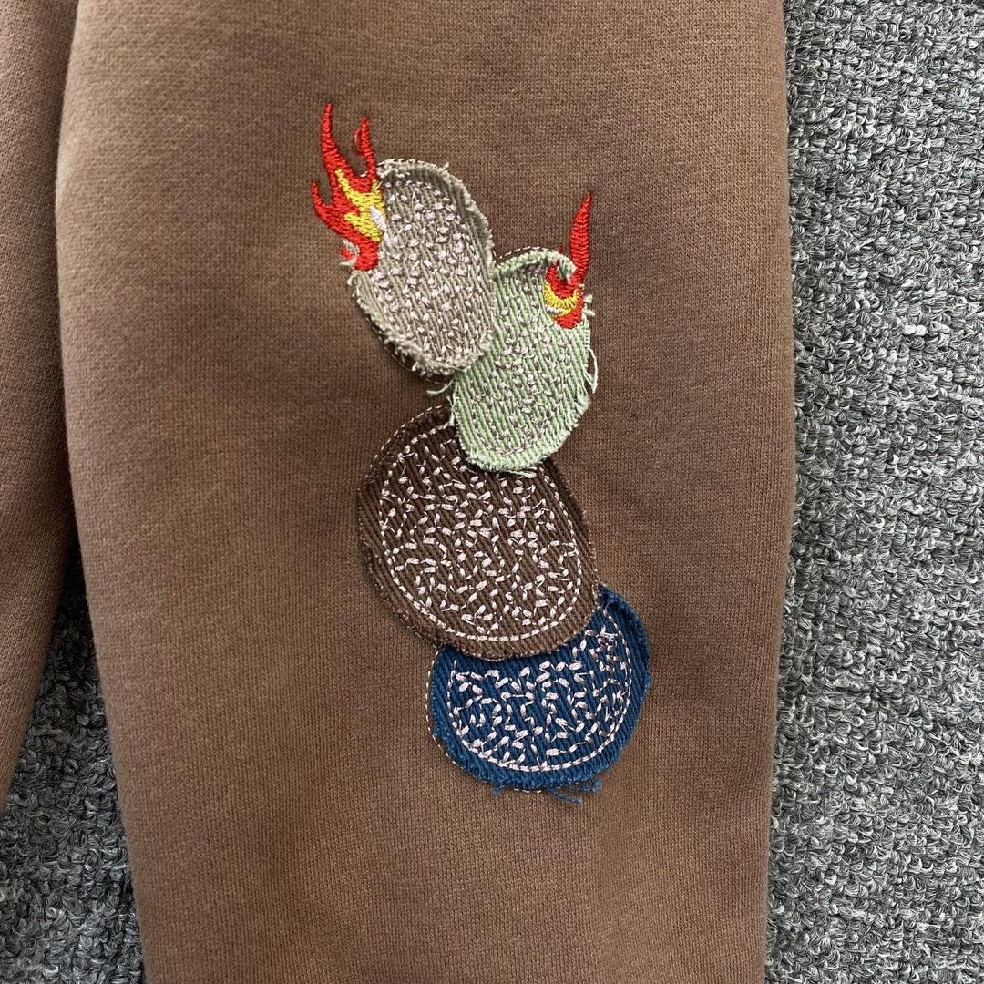 TRAVIS SCOTT X JORDAN FLIGHT GRAPHIC HOODIE BROWN-Drip Store Argentina