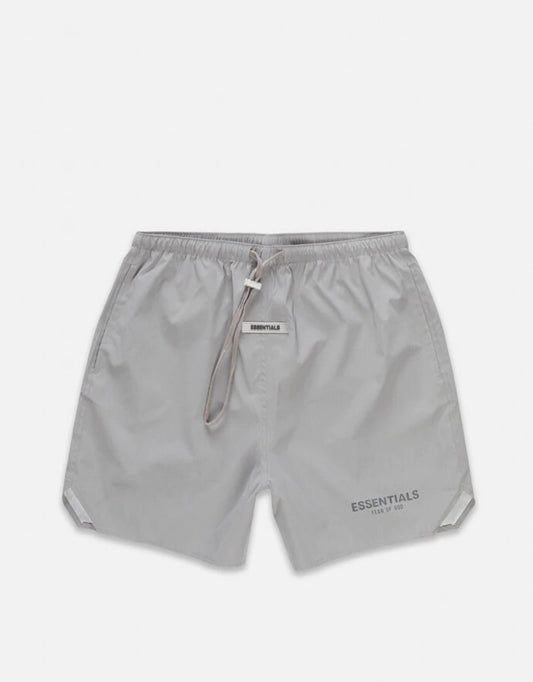 FEAR OF GOD ESSENTIALS VOLLEY SHORTS SILVER REFLECTIVE