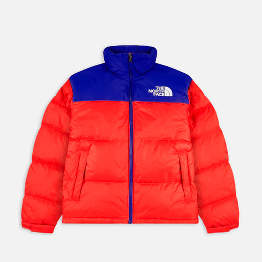 THE NORTH FACE 1996 RETRO NUPTSE PACKABLE JACKET HORIZON RED/TNF BLUE