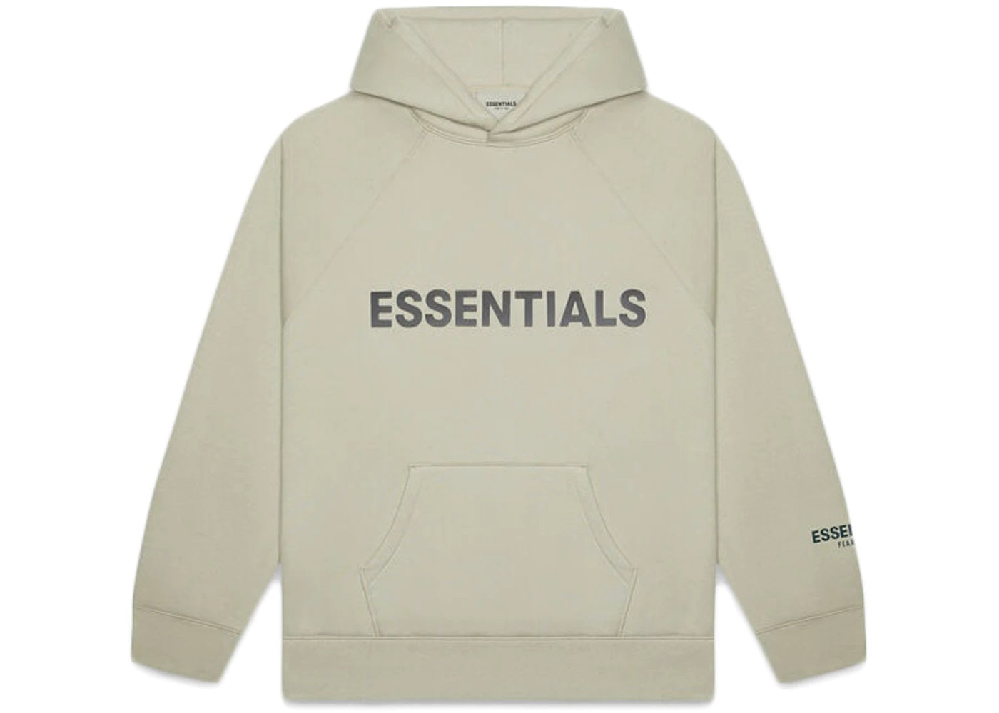 FEAR OF GOD ESSENTIALS APPLIQUE LOGO HOODIE MOSS-Drip Store Argentina