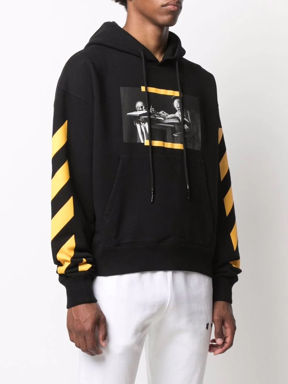 OFF WHITE CARAV DIAG-STRIPE HOODIE-Drip Store Argentina