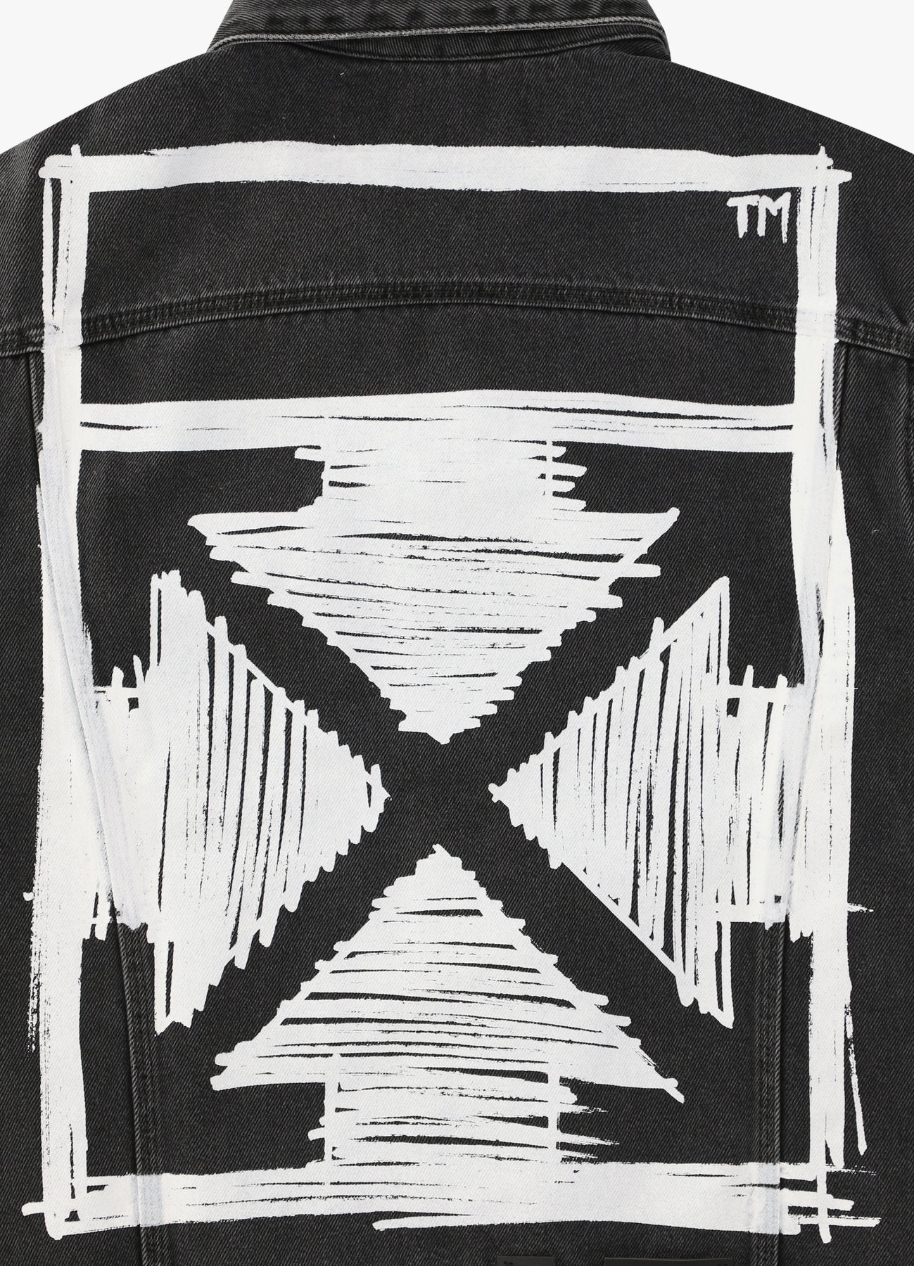 OFF WHITE NEGATIVE MARK DENIM JACKET-Drip Store Argentina