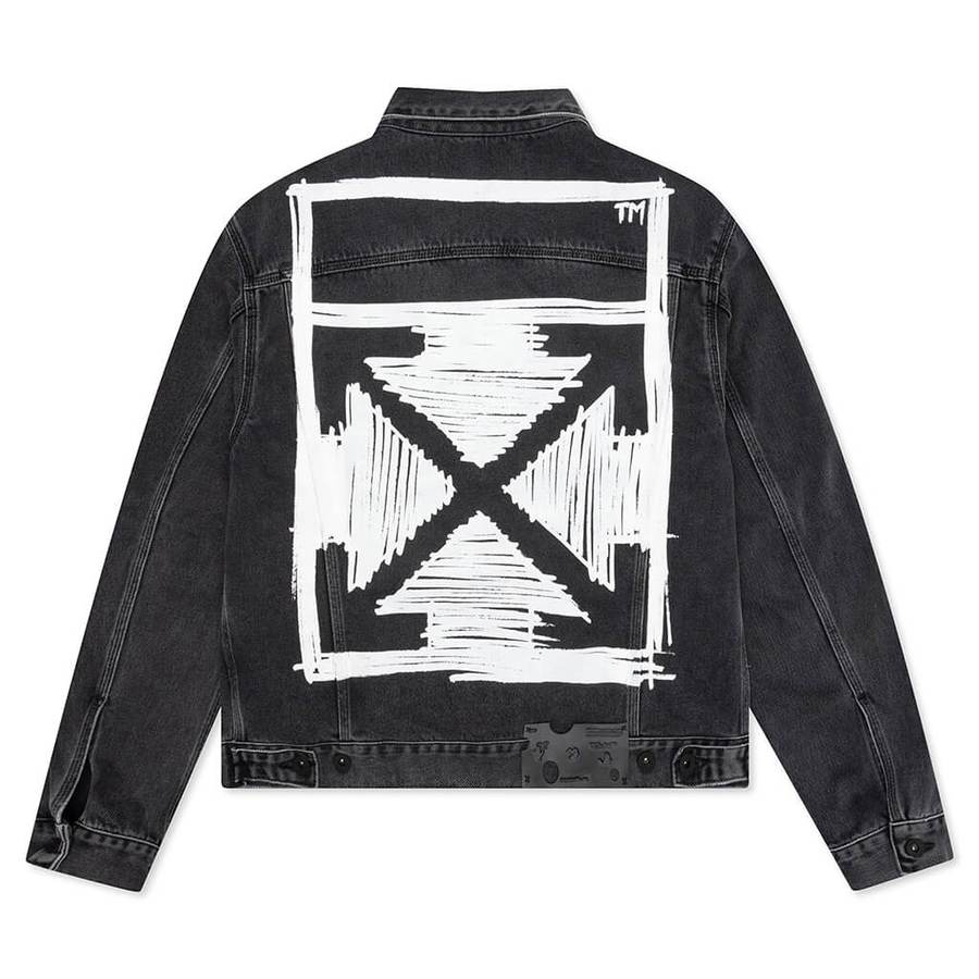 OFF WHITE NEGATIVE MARK DENIM JACKET-Drip Store Argentina