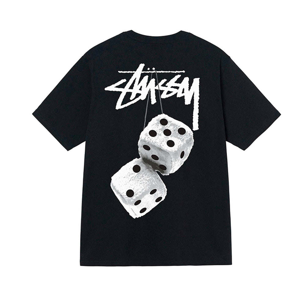STUSSY FUZZY DICE TEE BLACK-Drip Store Argentina