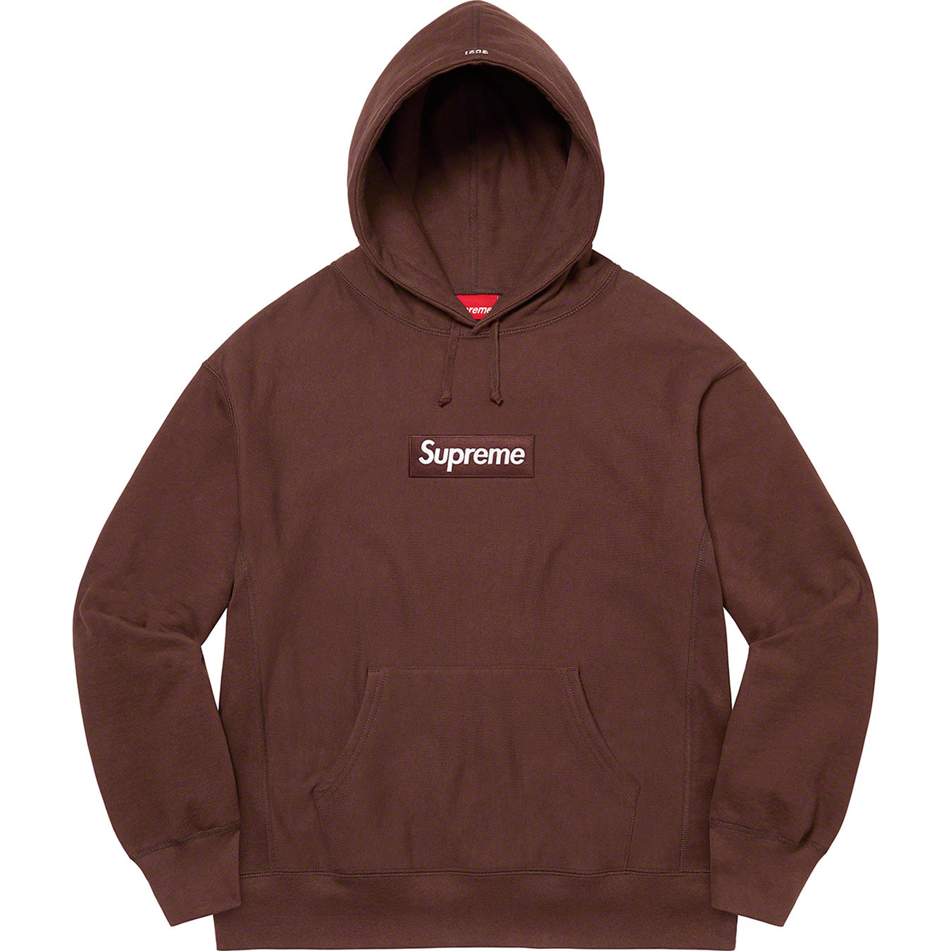 supreme-box-logo-hoodie-fw21-dark-brown-Drip Store Argentina