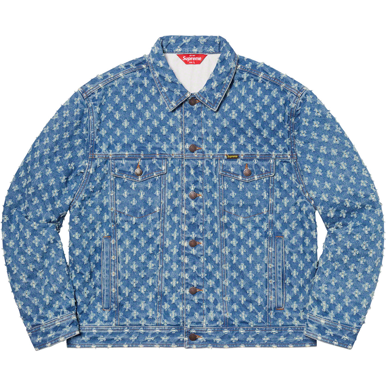 supreme-hole-punch-denim-jacket-Drip Store Argentina