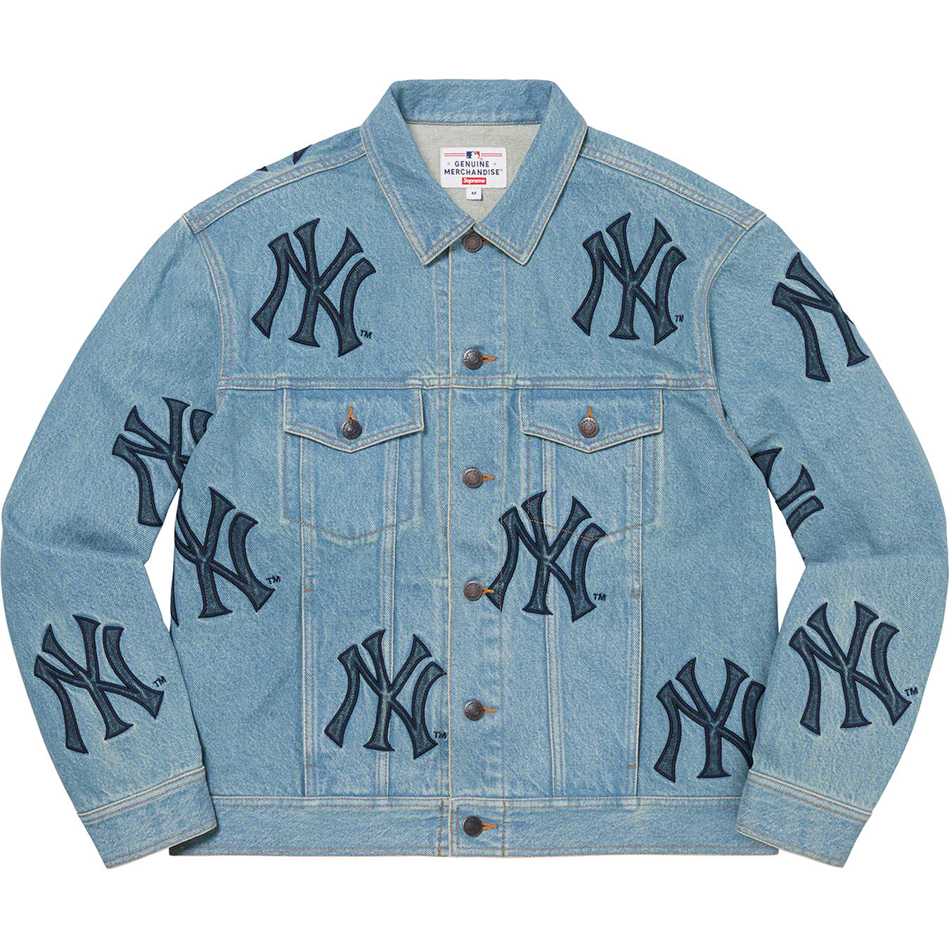 supreme-x-new-york-yankees-denim-jacket-Drip Store Argentina