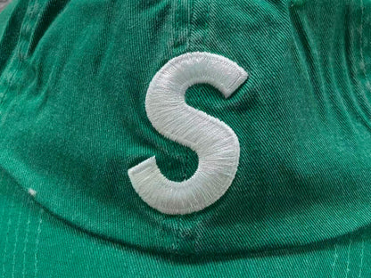 Supreme Pigment Coated S Logo 6-Panel Cap Green