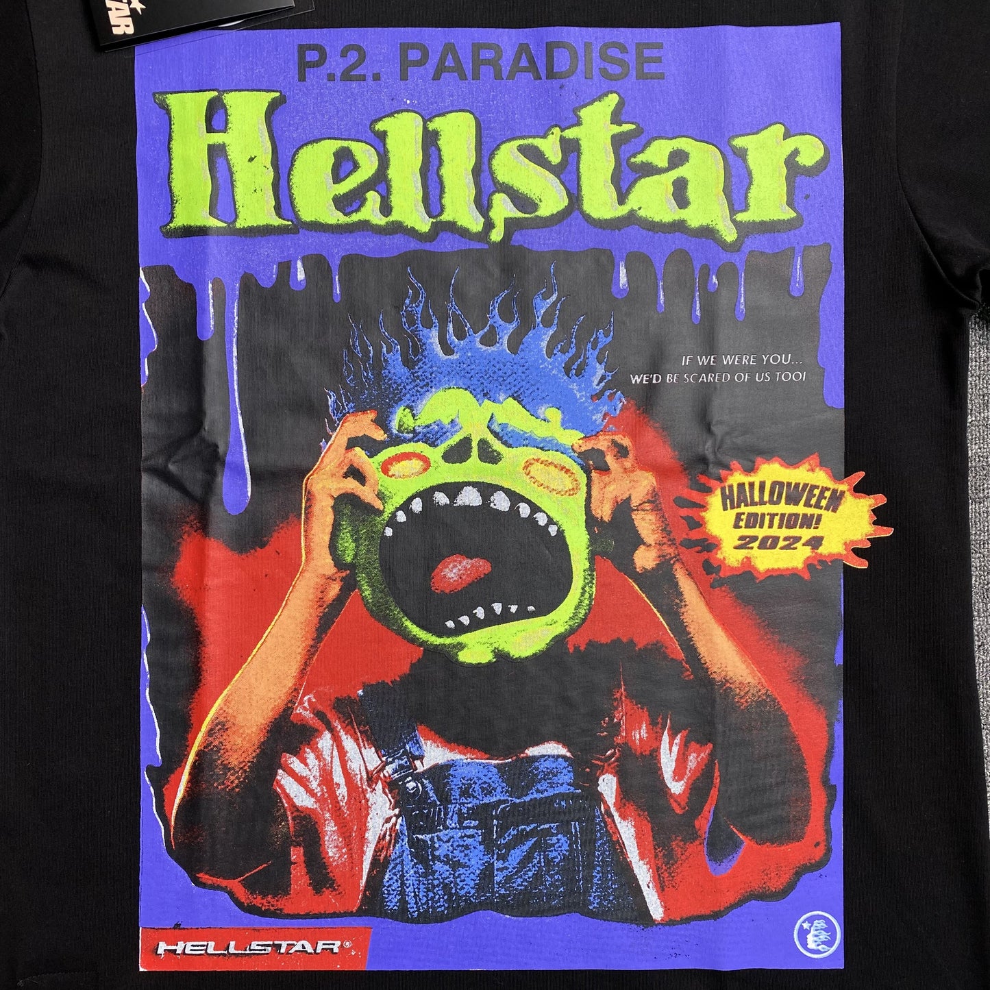 HELLSTAR HORROR BOOK TEE BLACK