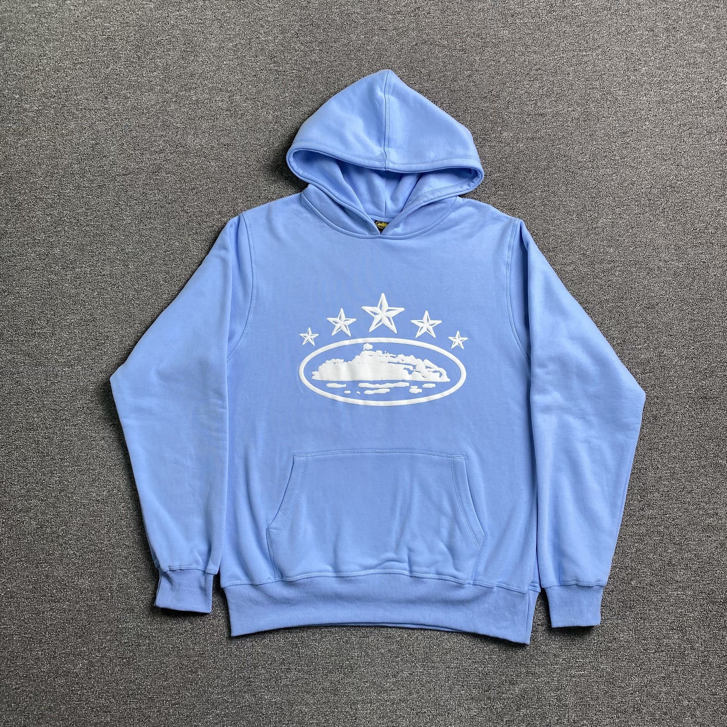 CORTEIZ ALCATRAZ 5 STARZ HOODIE BABY BLUE