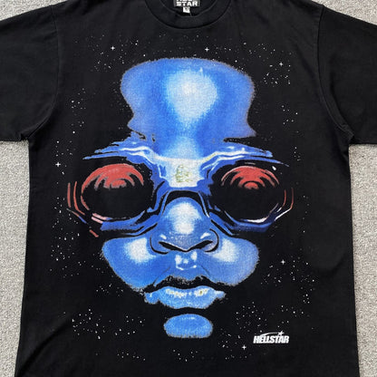 HELLSTAR GOGGLES TEE BLACK