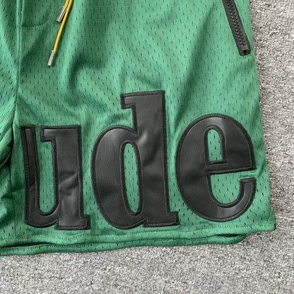 RHUDE SHORTS GREEN