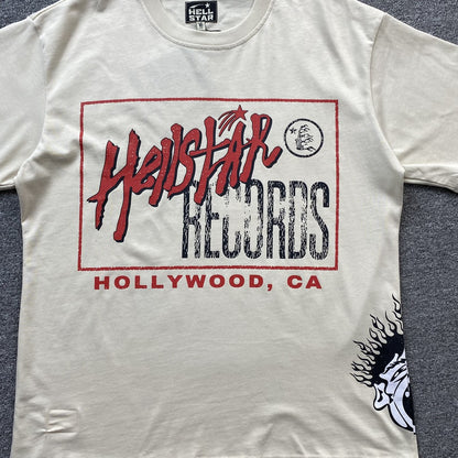 HELLSTAR STUDIOS RECORDS TEE WHITE